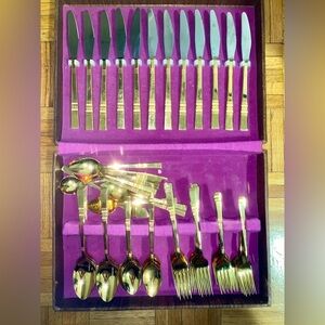 Vintage (1980) Gold Flatware Set